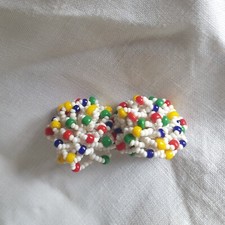Vintage 60s Beaded Earrings