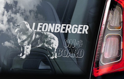 Leonberger car sticker - leonberger, dog
