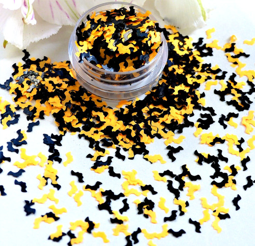 Nail art glitter halloween - art,