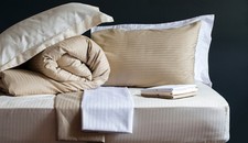  Satin Stripe Flat Sheet