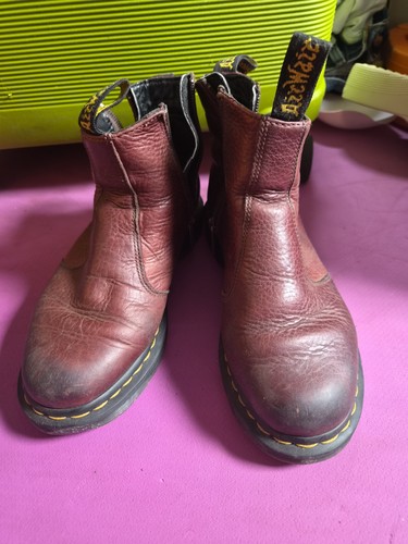 Martens brown leather ankle - dr,