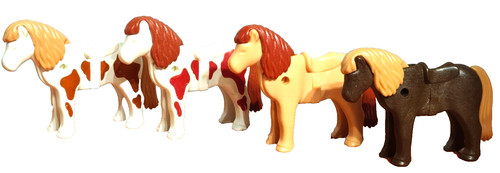 Playmobil figures ponies - playmobil, x4
