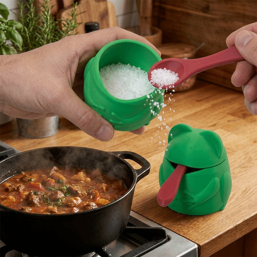 Creative frog salt - creative, jar