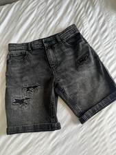 Boys Next Black Denim Shorts -