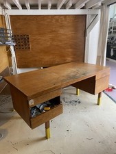 Vintage Teachers School Large Wooden Desk