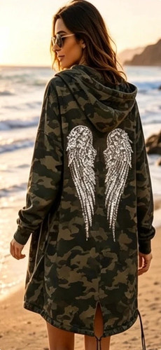 Women cardigan hoodie sequin - cardigan,