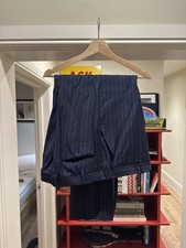 Hawes & Curtis Classic Fit Navy Chalk Stripe Suit Trousers W36