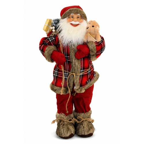 Standing rustic santa claus - rustic,