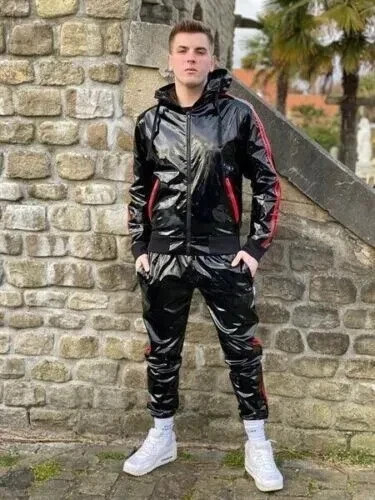 Pvc jacket tracksuit trouser - jacket,