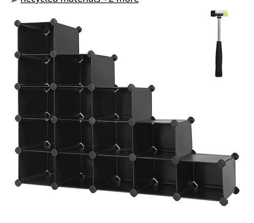 Interlocking shoe rack - rack,
