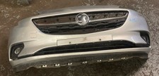 VAUXHALL CORSA E COMPLETE FRONT BUMPER IN SOVEREIGN SILVER Z176*2015-2019*