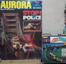 Aurora AFX Police Stop GX2850 & Flex Track Boxed no cars Slot Scalextric like