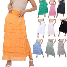 Womens ladies maxi skirt - maxi,
