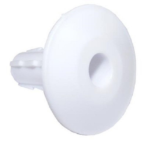 Single white feed thru - white, feed-thru