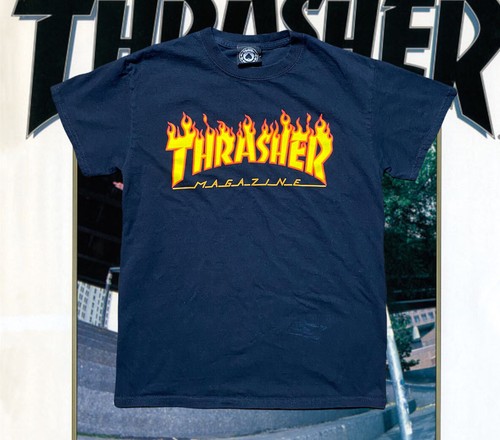 Thrasher shirt flames mens - t,