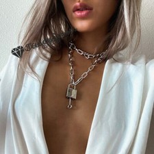 Silver Gold Double Layer Lock