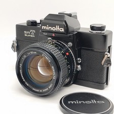 [ N MINT ] MINOLTA SRT Super BLACK 35mm SLR Film Camera w/ 50mm f/1.4 from JAPAN
