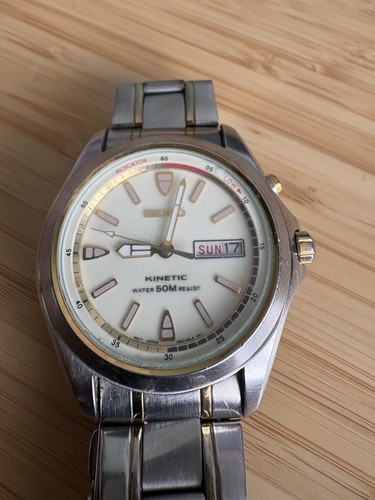 Seiko kinetic mens 5m63 - kinetic, watch