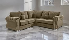 Olive Falcon Velvet Luxe Sofa