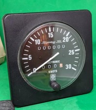 VDO Sumlog LS Electronic Speed Indicator (0-30 Knots) + Distance. Unused. 24v