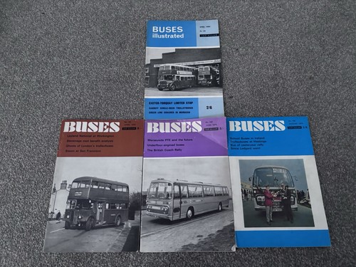 Buses magazines 1964 1970 - 4x,
