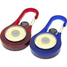 2 X CARABINER COB LIGHT