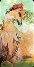 Summer By Alphonse Mucha