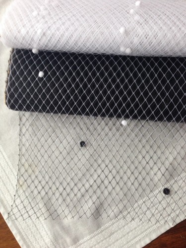 Russian veiling with dots - yd,