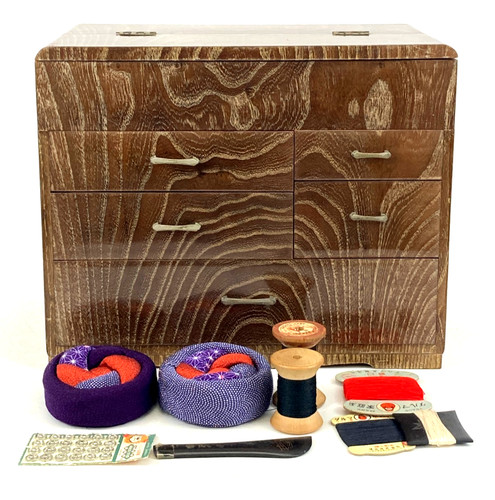 Vintage japan sewing box - vintage,