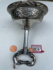 141mm OLD vintage CHROME CEILING ROSE FRENCH chandelier C1950s Art Nouveau 205