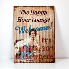 Tin Sign Wall Retro Metal Bar Pub Poster Metal 11x15"