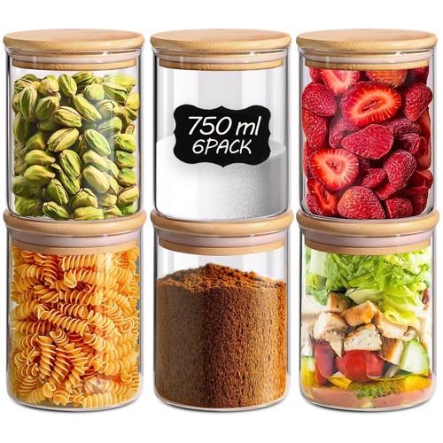 Comsaf 750ml round glass - 750ml, jars