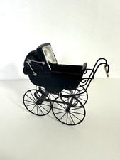 Miniature dolls house Artisan pram made by Collin and Yvonne Roberson.