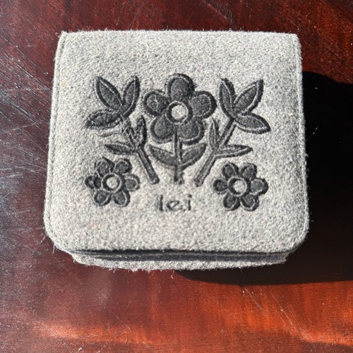 Lei grey felt wallet with - lei,