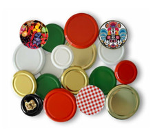 Brand New TWIST OFF Metal LID For Glass Jar Chutney Jam Marmalade P&P UK