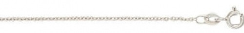 9ct white gold trace chain - gold,