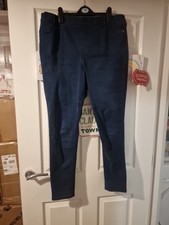 F&F Women's Blue Jeggings Size 18 Excellent Condition