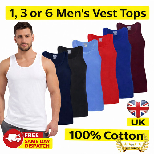 Pack men vest tops 100 - 6, men's