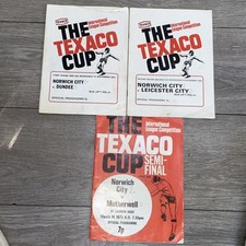 The Texaco cup Norwich