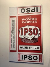 Vintage 'Ipso' Packaging Box Red  NOS Item Excellent Smaller size