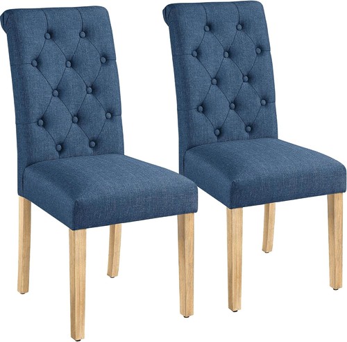 Dining chairs set fabric - chairs, 2