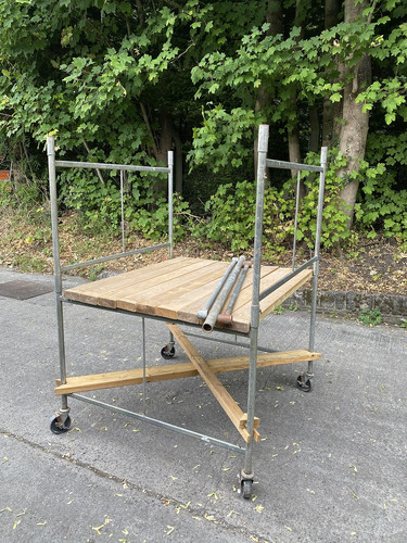 Scaffold tower base metal - tower,