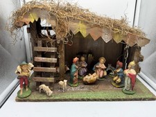 Vintage Nativity Scene Wood