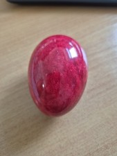 Stunning Red Marble Egg With