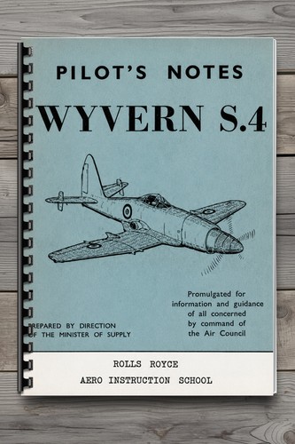 Vintage westland wyvern 4 - wyvern, s.4