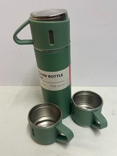500ML Stainless Steel Vacuum Flask Set Thermo Bottle 12hr Hot/Cold 3 cups NewOth