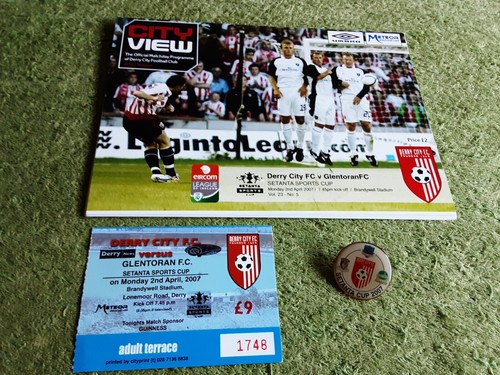 Derry city glentoran fc - v,