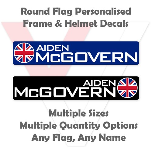Round flag personalised bike - flag,