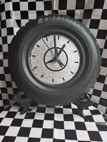 Mercedes logo tyre clock