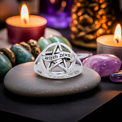 Witch diva pentacle - witch,